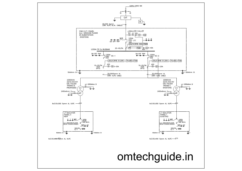 33 KV SINGLE LINE DIAGRAM