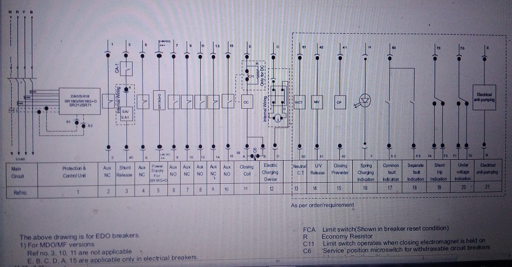 l&t acb wiring diagram