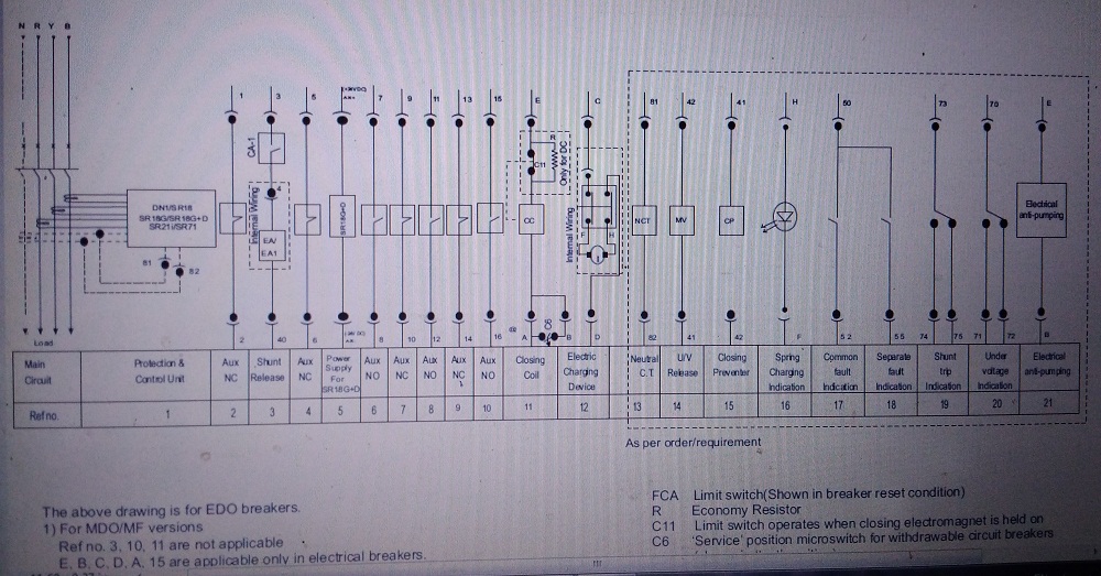 L U0026t Acb Control  U0026 Interlock Wiring Omtechguide